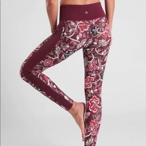 Athleta Floral Print Leggings